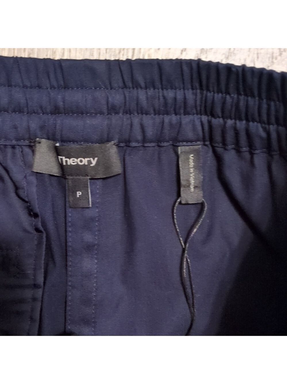Theory Blue Midnight Easy Trouser Classic Chino Size P - Picture 4 of 10